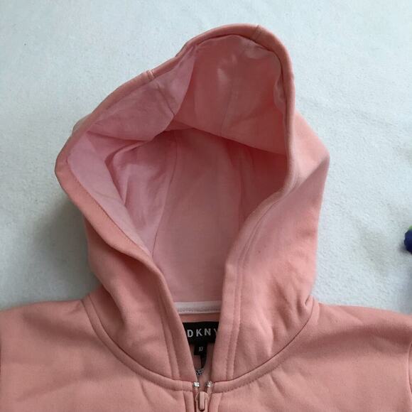 DKNY NWOT Full Zip Performance Hoodie Girls 10 - Picture 3 of 8